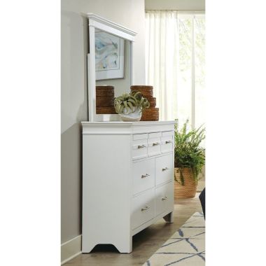 Homelegance Blaire Farm Dresser with Mirror in White