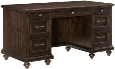 Homelegance Cardano Executive Desk in Driftwood Charcoal