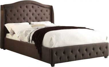 Homelegance Bryndle Queen Bed in Charcoal Fabric