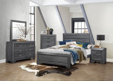 Homelegance Waldorf 4pc California King Bedroom Set in Dark Gray