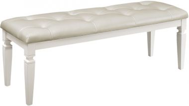 Homelegance Allura Bed Bench in White