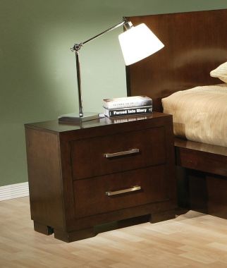 Coaster Jessica 2 Drawer Nightstand in Cappuccino