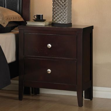 Coaster Carlton Nightstand with 2 Drawers in Cappuccino