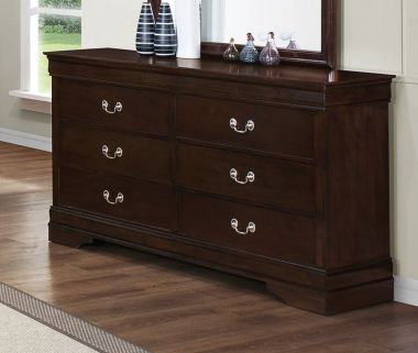 Coaster Louis Philippe 202 Drawer Dresser in Cappuccino