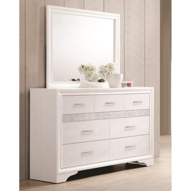 Coaster Miranda Dresser with Mirror in White