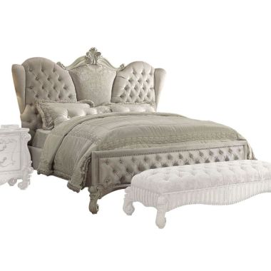 ACME Versailles California King Bed in Ivory