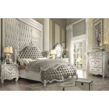 ACME Versailles 4pc Queen Bedroom Set in Grey