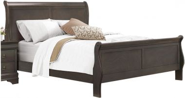 Homelegance Mayville Eastern King Sleigh Bed in Stained Grey