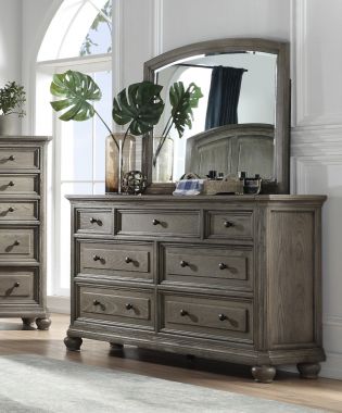 ACME Kiran Dresser with Mirror, Gray