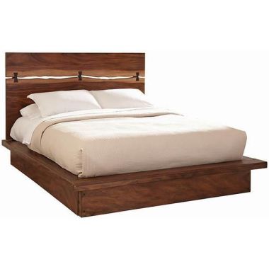 Coaster Winslow Queen Bed in Smokey in Walnut and Coffee Bean
