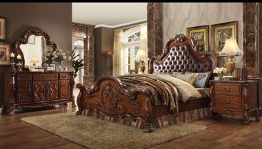 ACME Dresden 4pc California King Bedroom Set in Cherry Oak #23134CK