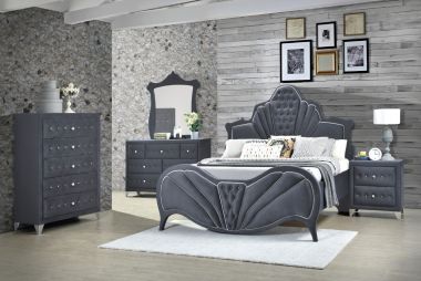 ACME Versailles Furniture Bedroom Sets in Dark Brown