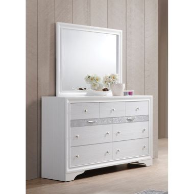 ACME Naima Dresser with Mirror in White