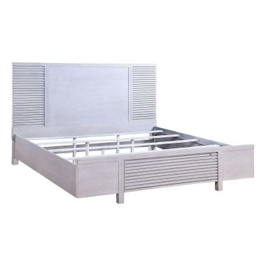 ACME Aromas Queen Bed with Storage, White Oak