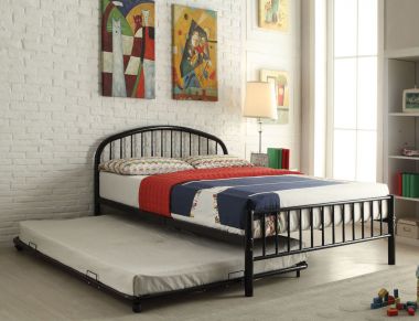 ACME Cailyn Full Bed with Trundle, Black