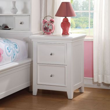 ACME Lacey Nightstand with 2 Drawer, White
