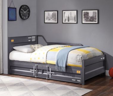 ACME Cargo Daybed & Trundle (Twin Size), Gunmetal