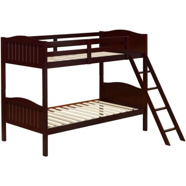 Coaster Littleton Twin/Twin Bunk Bed with Ladder in Espresso