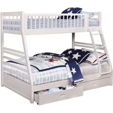 Bunk Beds With Storage Kids Loft Bed, Starship Twin Over Full Bunk Bed Grey Espresso
