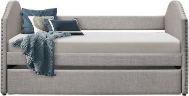 Homelegance Comfrey Daybed with Trundle in Gray