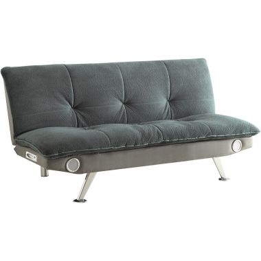 Coaster 500046 Sofa Bed with Built-In Bluetooth Speaker in Grey