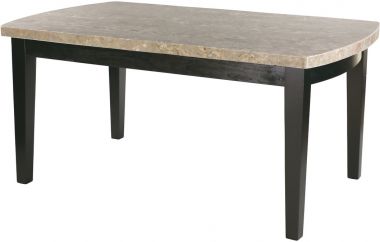 Homelegance Cristo Dining Table, Marble Top in Espresso