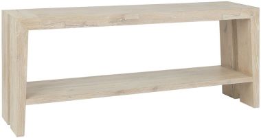 Classic Home Troy Console Table in White
