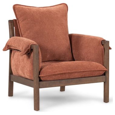 Classic Home Perry Accent Chair in Clay