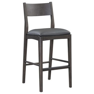 Classic Home Rooney 30" Bar Stool in Black - Set of 2