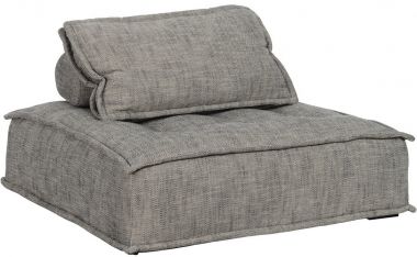 Classic Home Element Square Lounge Chair in Gray