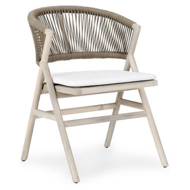 Classic Home Jessica Outdoor Dining Chair in Sand