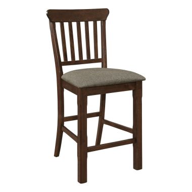 Homelegance Schleiger Counter Height Chair in Dark Brown - Set of 2