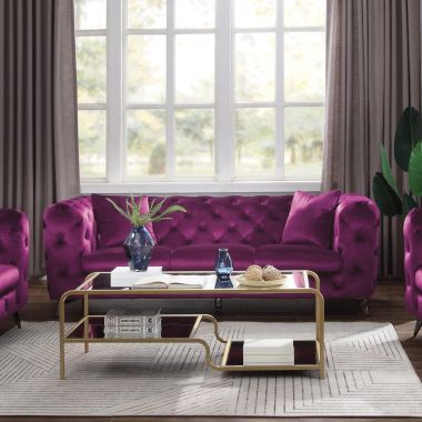 ACME Atronia Sofa, Purple Fabric