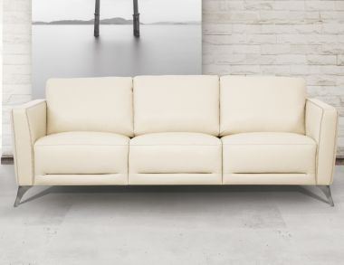 ACME Malaga Sofa, Cream Leather