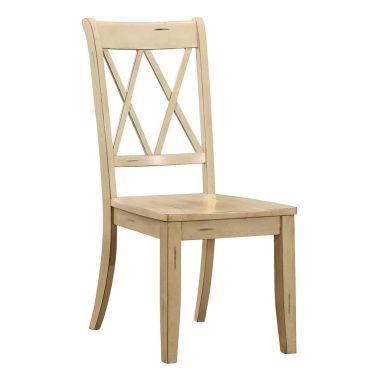 Homelegance Janina Side Chair in Buttermilk - Set of 2