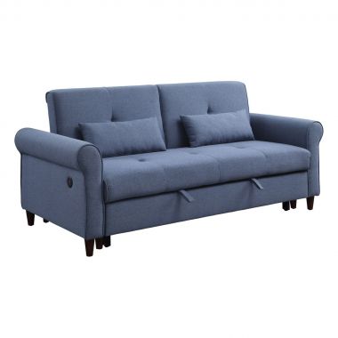 ACME Nichelle Sleeper Sofa in Blue Fabric