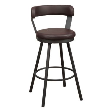 Homelegance Appert Pub Chair in Brown PU - Set of 2