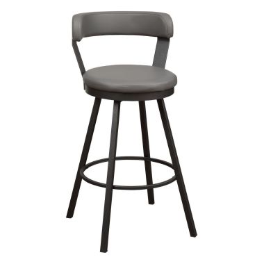 Homelegance Appert Pub Chair in Gray PU - Set of 2