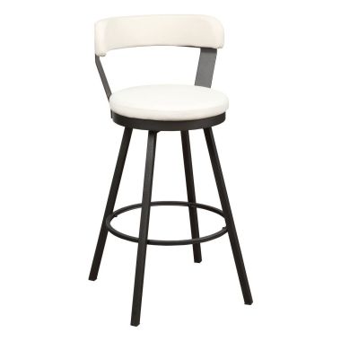Homelegance Appert Pub Chair in White PU - Set of 2
