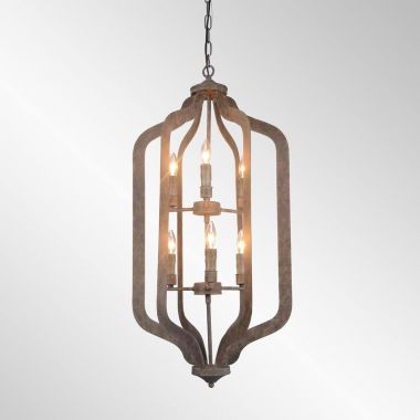 Classic Home Ellie Chandelier with Bulb, Medium