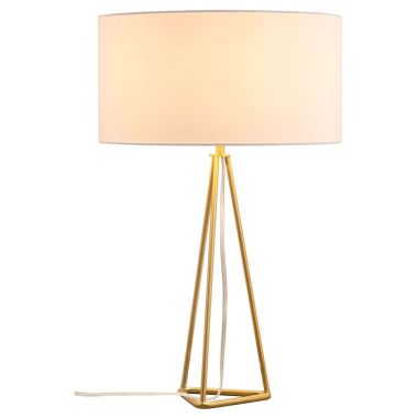 Zuo Modern Sascha Table Lamp in White & Gold