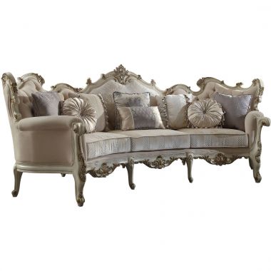 ACME Picardy Sofa, Fabric & Antique Pearl