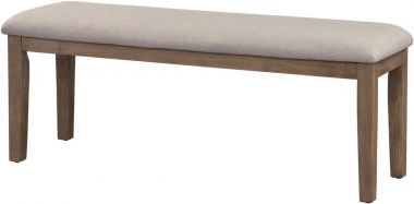 Homelegance Armhurst Bench in Wire Brushed Brown
