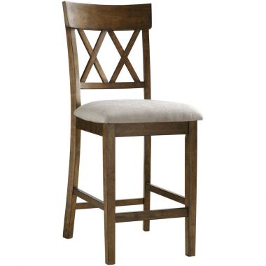 Homelegance Balin Counter Height Chair in Light Oak - Set of 2