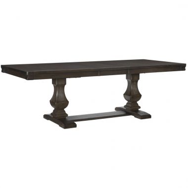 Homelegance Southlake Dining Table in Wire Brushed Rustic Brown