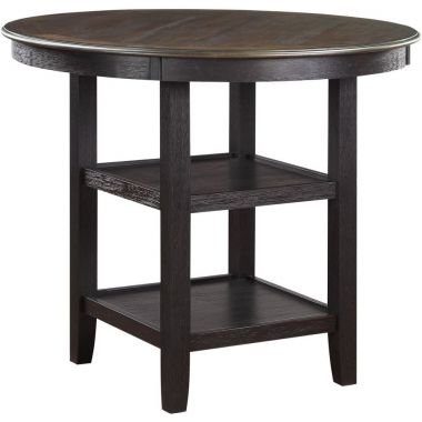Homelegance Asher Counter Height Table in Brown and Black