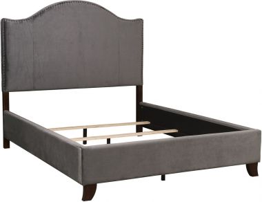 Homelegance Carlow Full Bed in Gray Fabric