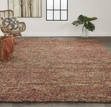 Feizy Berkeley Modern Eco-Friendly Braided Rug, Rust/Red-Brown, 3ft-6in x 5ft-6in