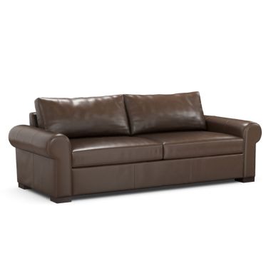 Classic Home Rivera Small Sofa with Slope Arm, Alfresco Leather, Cecelia
