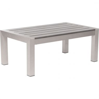 Zuo Vive Cosmopolitan Coffee Table in Brushed Aluminum - ZUO-701860 in [category]